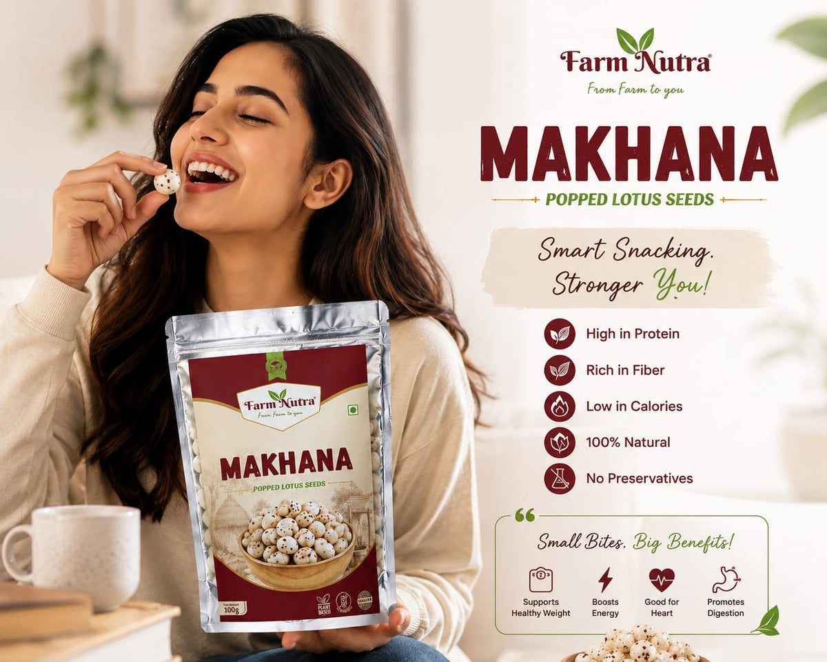 FarmNutra Premium Makhana 100g pack of 2